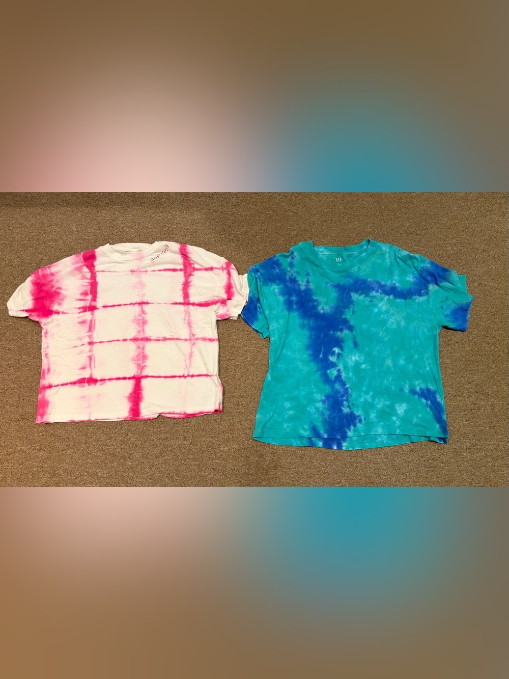 GAP Tie-Dye Short Sleeve Tee shirts x 2